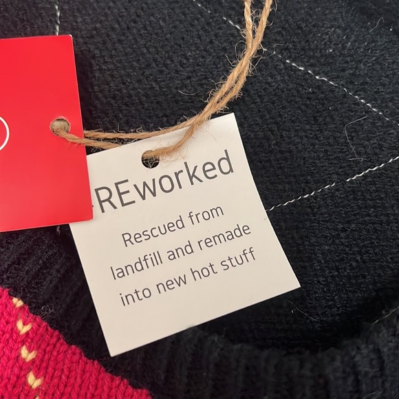 FLASH SALE Goat Vintage reworked argyle sweater NWT - Picture 9 of 13